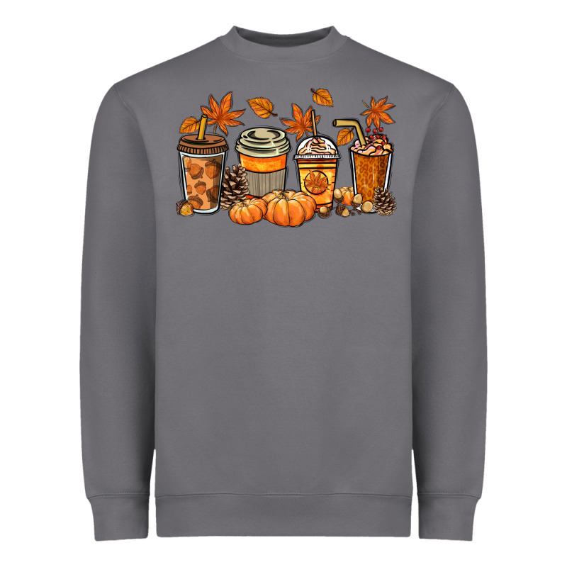 Fall Coffee Cups Heavyweight Sweatshirt by NancyCooperArtShop | Teevron