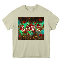 Mossy love  and leopard with keys Heavy Core Tee - AdoDesignShop