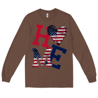 Chestnut American Flag Home Long Sleeve Tee - Bettercallsaul