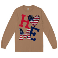 Toasted Coconut American Flag Home Long Sleeve Tee - Bettercallsaul