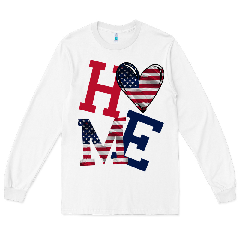 American Flag Home Long Sleeve Tee by Bettercallsaul | Teevron