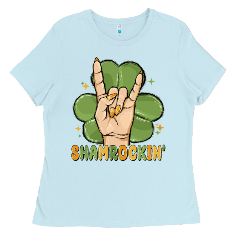 St. Patrick's Day Shamrockin' Ladies Tee by MaliasSmallBusiness | Teevron
