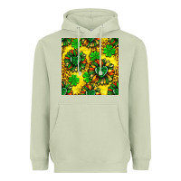 Matcha St. Patrick's sunflower seamless pattern Heavyweight Hoodie - BundleAndBundleShop
