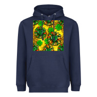 Navy St. Patrick's sunflower seamless pattern Heavyweight Hoodie - BundleAndBundleShop