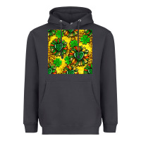 Smoke St. Patrick's sunflower seamless pattern Heavyweight Hoodie - BundleAndBundleShop