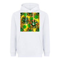White St. Patrick's sunflower seamless pattern Heavyweight Hoodie - BundleAndBundleShop