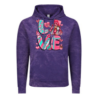 Cloud Purple love with gnome Vintage Hoodie - LillyAllenDesigns