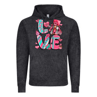 Vintage Black love with gnome Vintage Hoodie - LillyAllenDesigns