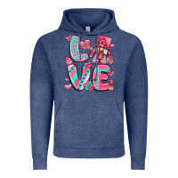 Vintage Denim love with gnome Vintage Hoodie - LillyAllenDesigns