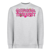 Heather Grey breast cancer occupational therapist Heavyweight Sweatshirt - texasbilliewilder