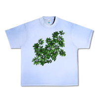 Grape Ice Botanical Schefflera Illustrations Urban Heavy Tee - LillyAllenDesigns