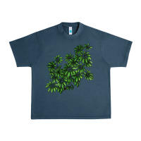 Midnight Navy Botanical Schefflera Illustrations Urban Heavy Tee - LillyAllenDesigns