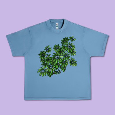 Botanical Schefflera Illustrations Urban Heavy Tee Designed By Lillyallendesigns