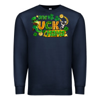 Navy one lucky mama Premium Sweatshirt - FaDigitalArtStudio