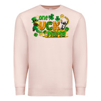 Pale Pink one lucky mama Premium Sweatshirt - FaDigitalArtStudio