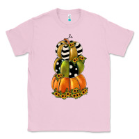 Bubblegum Pink pumpkin polka dot, sunflower Classic Tee - JahusDesignShop