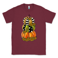 Burgundy pumpkin polka dot, sunflower Classic Tee - JahusDesignShop