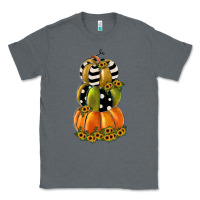 Charcoal Heather pumpkin polka dot, sunflower Classic Tee - JahusDesignShop