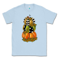 Dusty Blue pumpkin polka dot, sunflower Classic Tee - JahusDesignShop