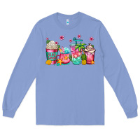 Colony Blue summer coffee cups Long Sleeve Tee - Jasminsmagicworld