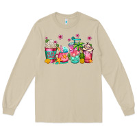 Mushroom summer coffee cups Long Sleeve Tee - Jasminsmagicworld