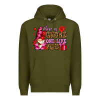 Army Green there is gnome one like you olivia Premium Hoodie - OliviaCreatesArt