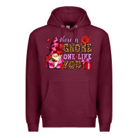 Burgundy there is gnome one like you olivia Premium Hoodie - OliviaCreatesArt