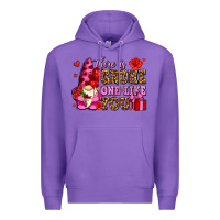 Purple there is gnome one like you olivia Premium Hoodie - OliviaCreatesArt