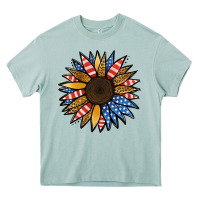 Patriotic Sunflower Heavy Core Tee | Teevron