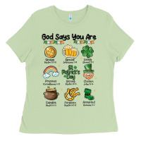 Matcha god says you are st patrick's day Ladies Tee - MaliasSmallBusiness