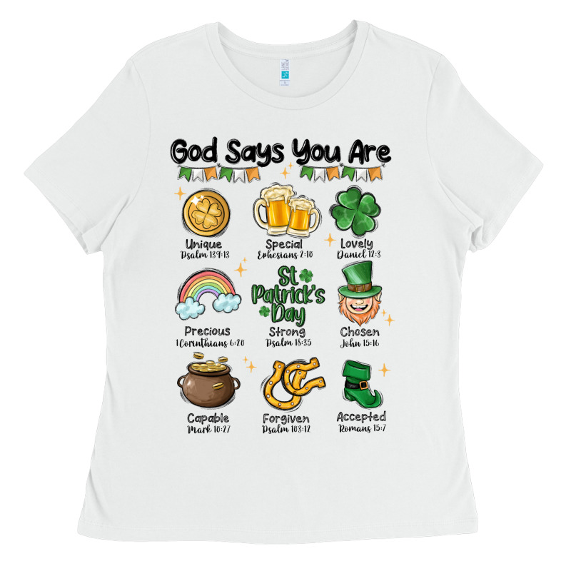 God Says You Are St Patrick's Day Ladies Tee by MaliasSmallBusiness | Teevron
