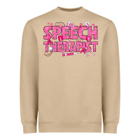Mushroom breast cancer speech therapist Heavyweight Sweatshirt - texasbilliewilder