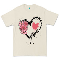 Mimi Flower Heart Premium Tee | Teevron