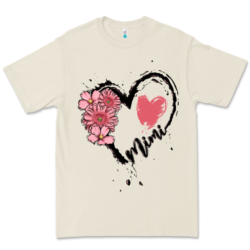 Mimi Flower Heart Premium Tee by MaliasSmallBusiness | Teevron