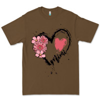 Cacao mimi flower heart Premium Tee - MaliasSmallBusiness