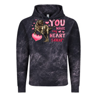 Cloud Black you make my heart saur Vintage Hoodie - LillyAllenDesigns