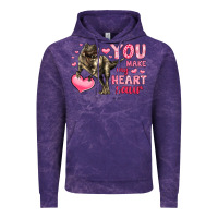Cloud Purple you make my heart saur Vintage Hoodie - LillyAllenDesigns