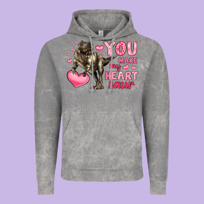 You Make My Heart Saur Vintage Hoodie Designed By Lillyallendesigns