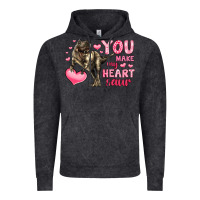Vintage Black you make my heart saur Vintage Hoodie - LillyAllenDesigns
