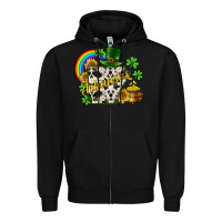 Black Arkansas map St. Patrick's Zipper Hoodie - CowGirlArtShop
