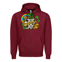 Burgundy Arkansas map St. Patrick's Zipper Hoodie - CowGirlArtShop