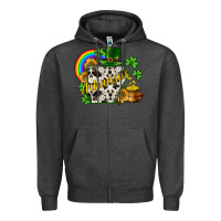 Charcoal Heather Arkansas map St. Patrick's Zipper Hoodie - CowGirlArtShop