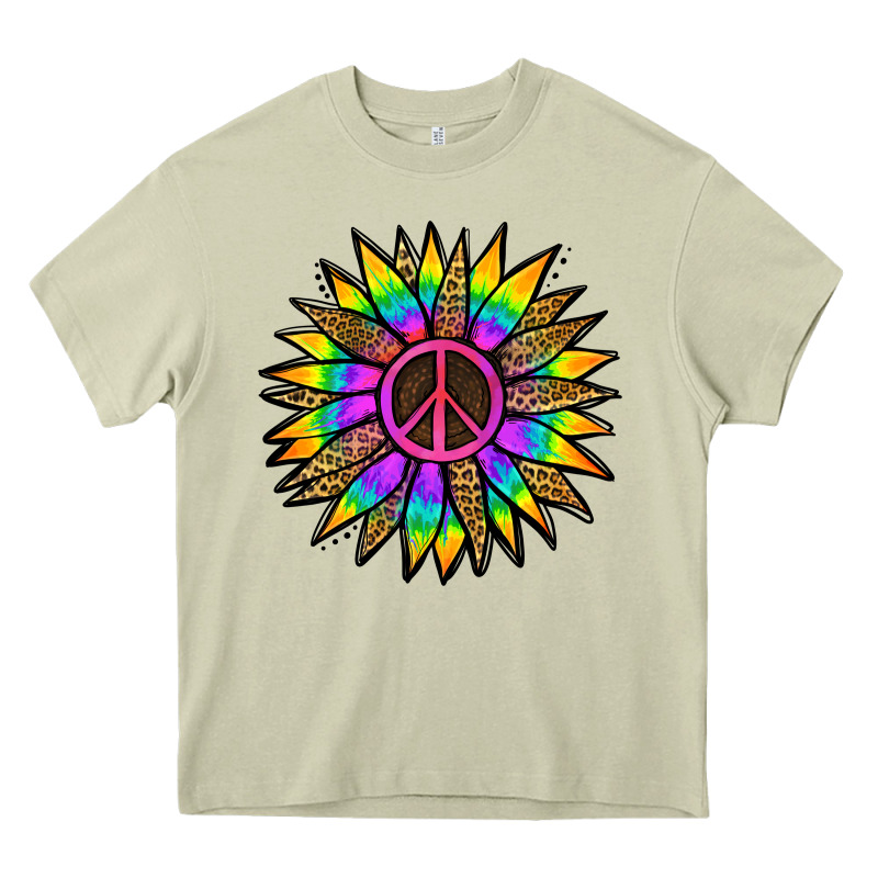 Peace Hippie Sunflower Heavy Core Tee by Jasminsmagicworld | Teevron