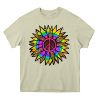 Mossy Peace Hippie Sunflower Heavy Core Tee - Jasminsmagicworld