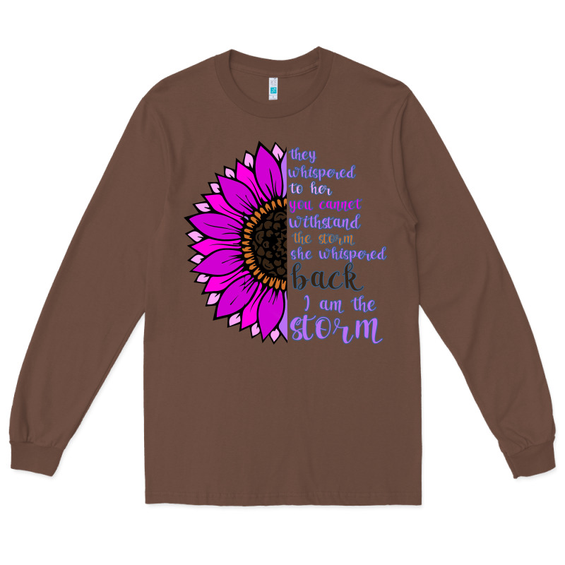 I Am The Storm Sunflower Long Sleeve Tee by Bettercallsaul | Teevron