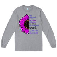 Heather Grey I Am The Storm sunflower Long Sleeve Tee - Bettercallsaul