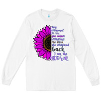 White I Am The Storm sunflower Long Sleeve Tee - Bettercallsaul