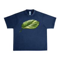 Navy Golden Pothos Leaf Urban Heavy Tee - LillyAllenDesigns
