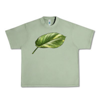 Oil Green Golden Pothos Leaf Urban Heavy Tee - LillyAllenDesigns