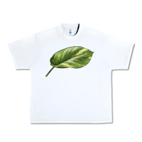 White Golden Pothos Leaf Urban Heavy Tee - LillyAllenDesigns
